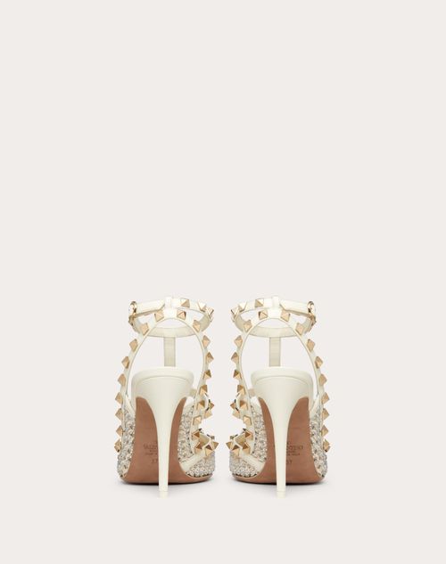 Mesh Pump With Crystals And Straps 100mm for in | Valentino US