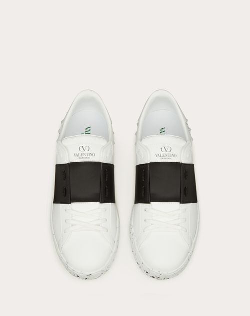 Valentino Garavani - Open For A Change Sneaker In Bio-based Material - White/ Black - Man - Man View All