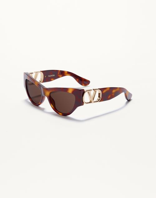 Valentino - Cat-eye Acetate Eyewear - Havana/brown - Woman - Eyewear