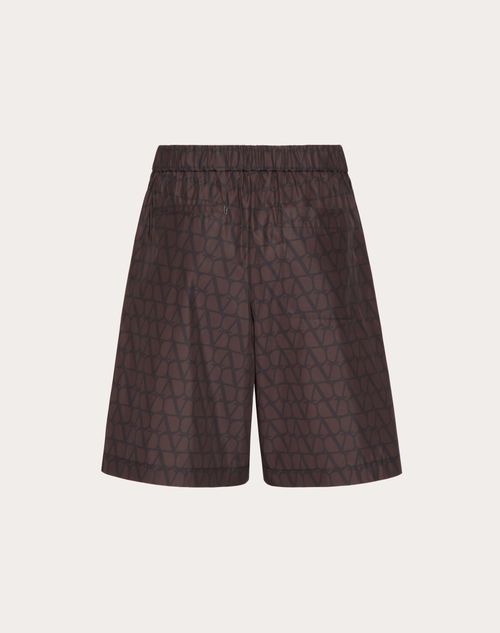 Nylon Monogram Shorts Black