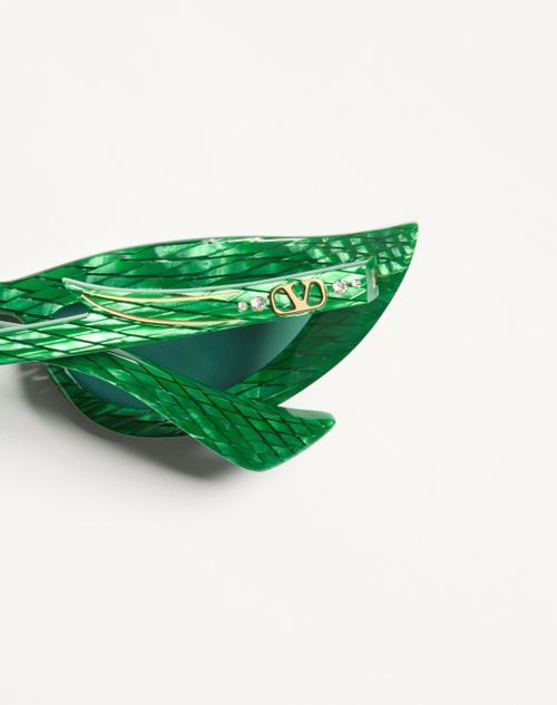Valentino - Gafas De Acetato Estilo Ojo De Gato - Verde/verde - Unisexo - Gafas
