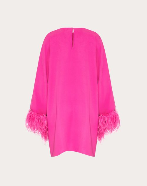 Valentino - Abito In Cady Couture Ricamato - Pink Pp - Donna - Promozioni Private Abbigliamento Donna