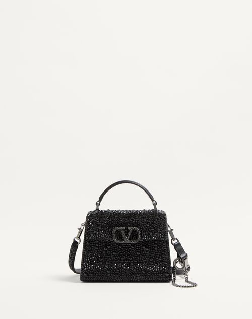 Mini Vsling Handbag With Sparkling Embroidery for Woman in Mini Vsling Handbag With Sparkling Embroidery for Woman in