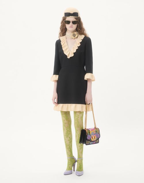 Valentino Garavani - Valentino Garavani Vain Embroidered Shoulder Bag - Multicolor - Woman - Shelf - W Bags - Vain