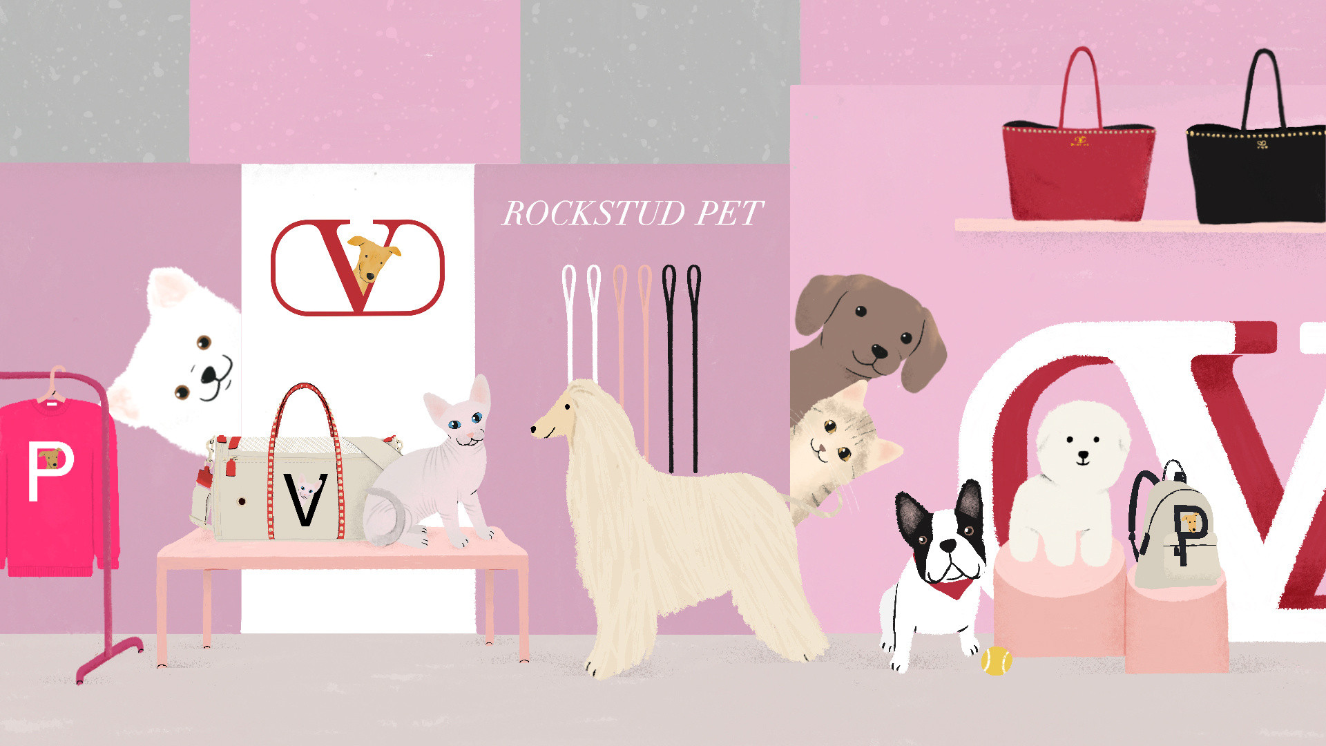 正規ヴァレンティノ ロックスタッズ ペット トートバッグ