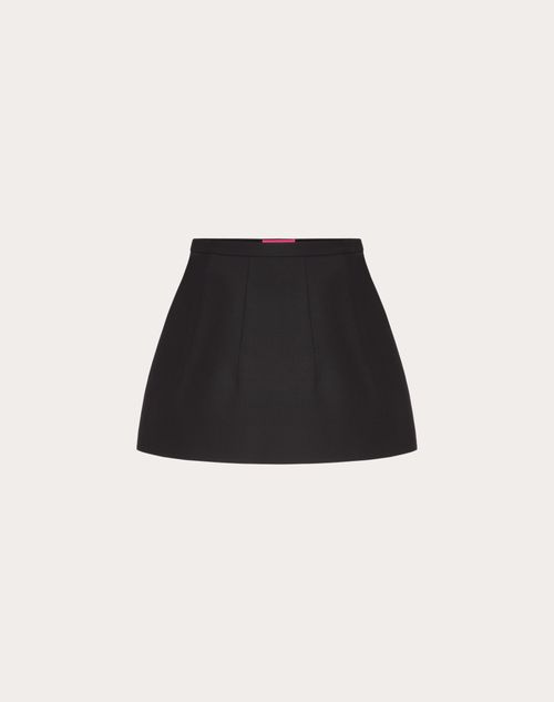Valentino - Crepe Couture Mini Skirt - Black - Woman - Skirts