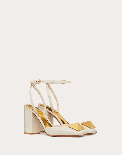 valentino rockstud 90 leather heeled sandals