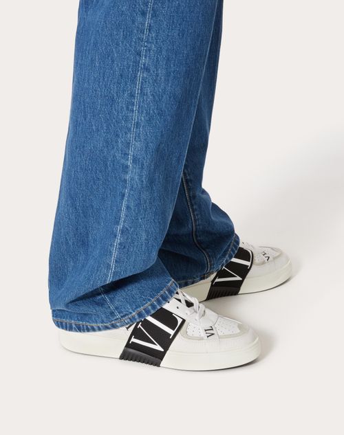 calfskin vl7n sneaker with bands