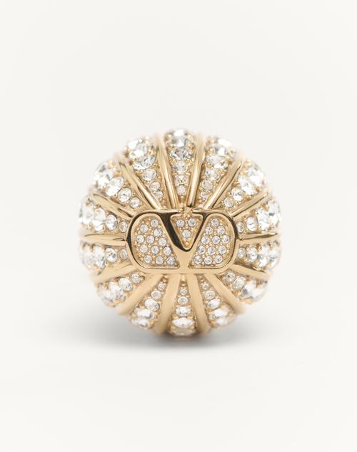 Valentino Garavani - Poetique Des Gouttes Metal And Swarovski® Crystal Earrings - Gold/crystal - Woman - Fashion Jewelry