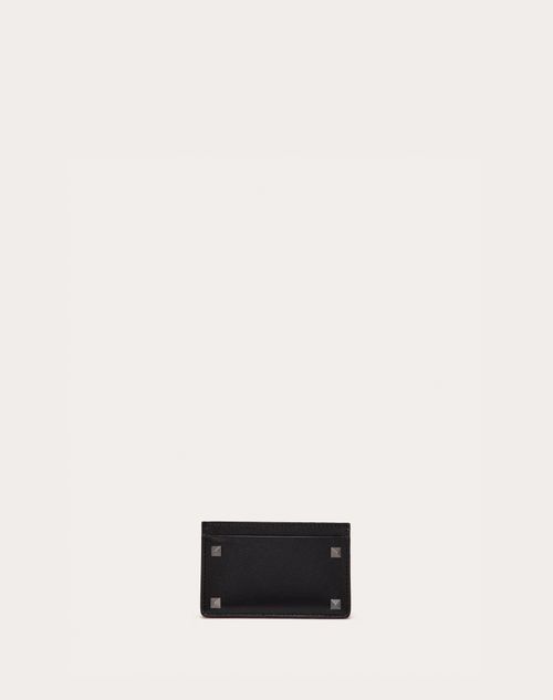 Valentino Garavani - Rockstud Cardholder - Black - Man - Accessories