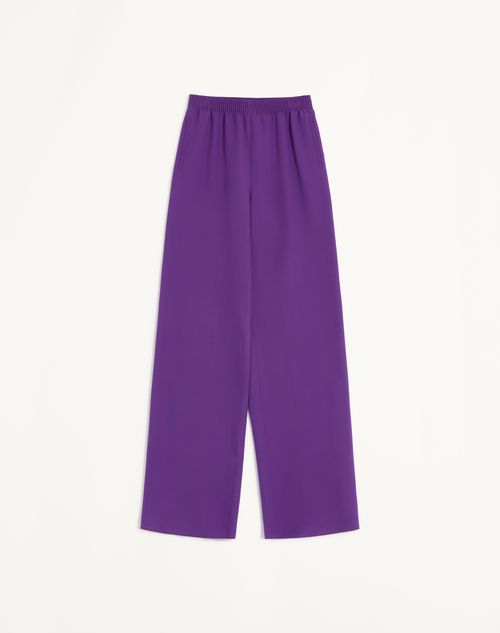Valentino - Cady Couture Pants - Purple Orchid - Woman - Pants And Shorts