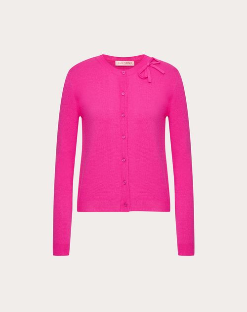 Valentino - Wool Cardigan - Pink Pp - Woman - Knitwear