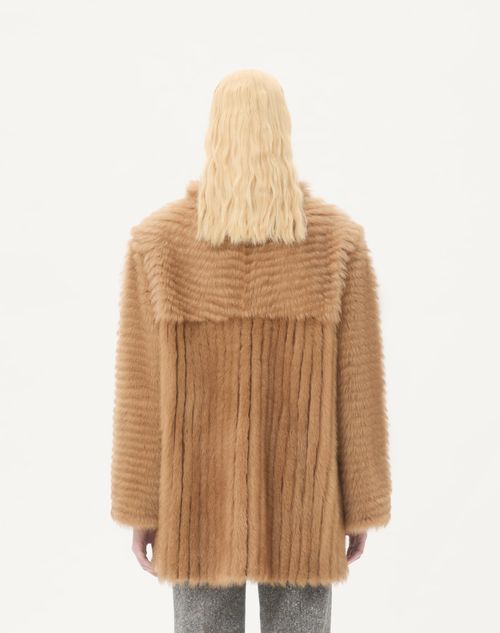 Valentino - Shearling Coat - Honey - Woman - Coats And Outerwear