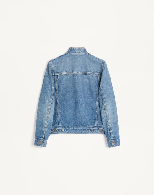 Valentino - Embroidered Denim Jacket - Denim - Woman - Denim