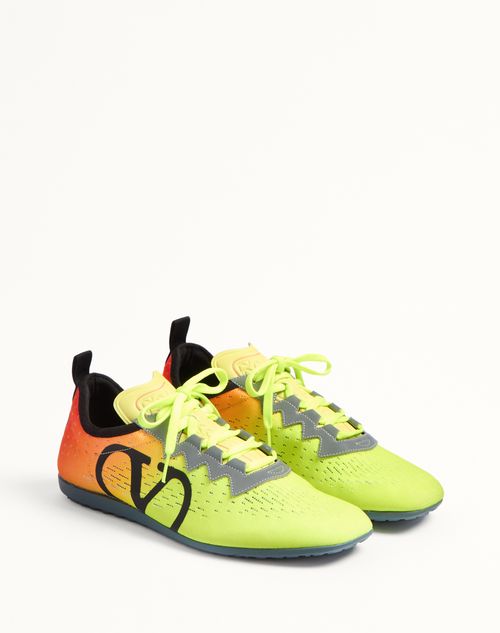 Valentino Garavani - Chromathon Sneaker In Technical Fabric - Multicolor - Man - Sneakers