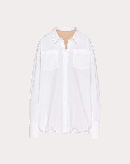 Valentino - Cotton Popeline Short Dress - White/sand - Woman - Woman Ready To Wear Sale