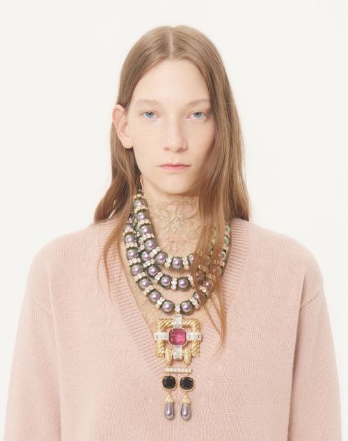 Valentino - Cashmere Jumper - Poudre - Woman - Knitwear