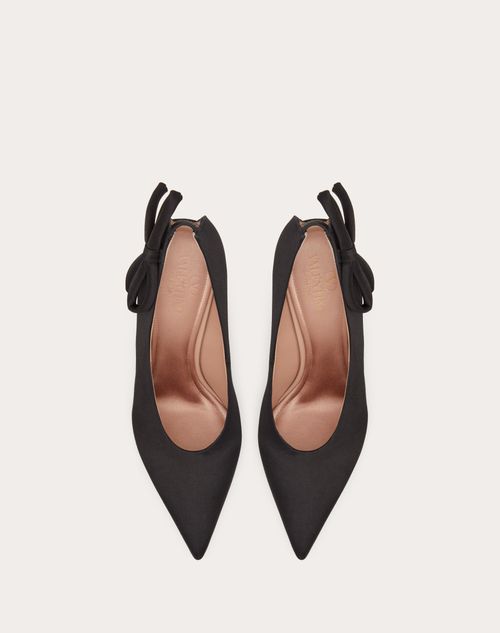 VALENTINO GARAVANI Nite-Out 110 bow-detailed cutout satin pumps