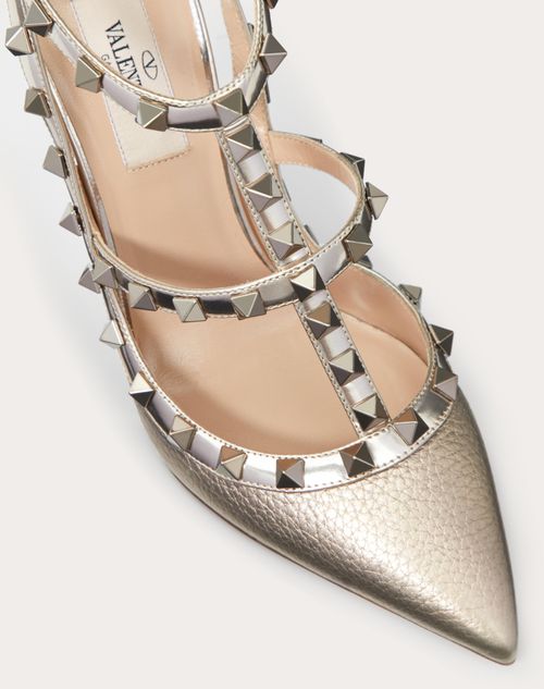 Valentino rockstud best sale metallic pumps