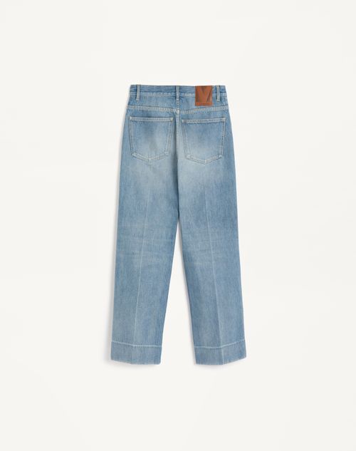 Valentino - Denim Pants - Blue - Woman - Denim