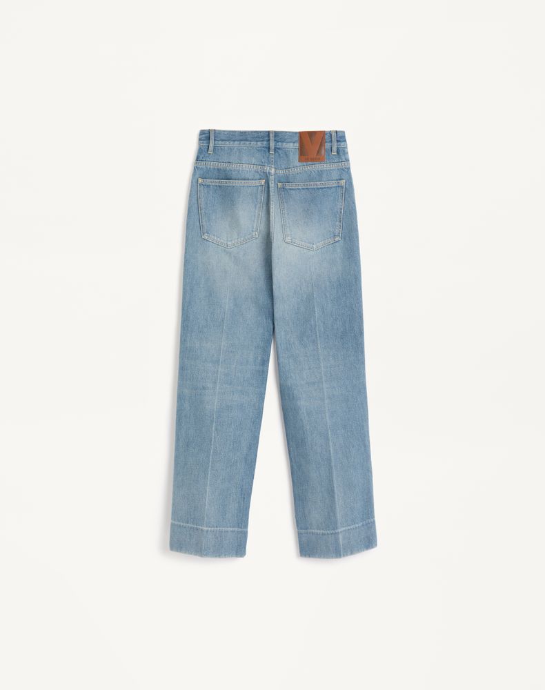 Valentino Denim Trousers Woman Blue 32