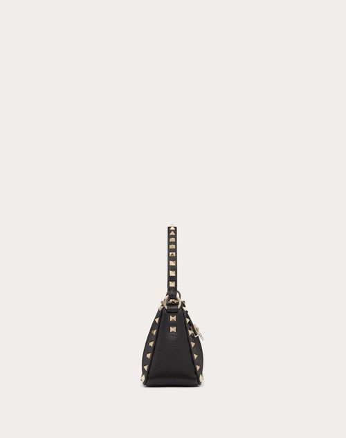 Small Rockstud Grainy Calfskin Crossbody Bag for Woman in Small Rockstud Grainy Calfskin Crossbody Bag for Woman in