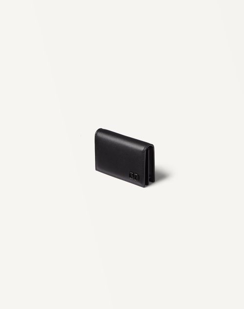 ミニ Vロゴ シグネチャー カーフスキン カードホルダー for ミニ Vロゴ シグネチャー カーフスキン カードホルダー for
