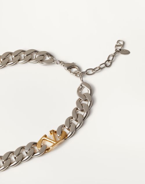 V Logo Chain Bracelet in Gold - Valentino