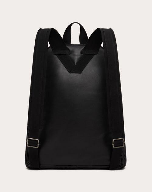 VALENTINO GARAVANI NOIR NAPPA LEATHER BACKPACK