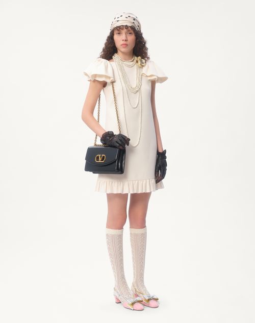 Valentino - Crepe Couture Short Dress - Ivory - Woman - Dresses