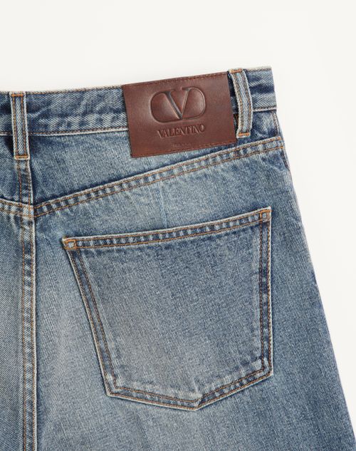 Valentino - Pantalone Valentino In Denim A Cinque Tasche - Denim - Uomo - Denim