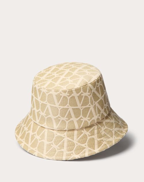 Valentino Garavani - Toile Iconographe Raffia Bucket Hat - Natural/ivory - Woman - Woman View All