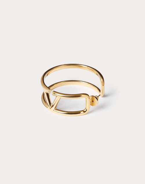 Valentino Garavani - Vlogo Signature Metal Earrings - Gold - Woman - Jewelry