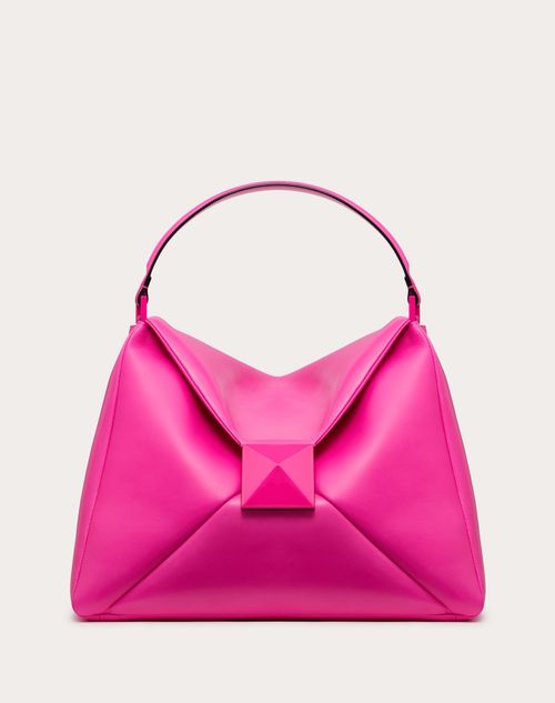 Valentino Garavani - One Stud Nappa Leather Maxi Hobo Bag - Pink Pp - Woman - Hobos