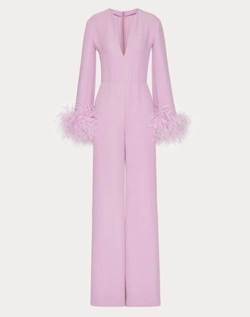 Valentino - Embroidered Cady Couture Jumpsuit - Pink - Woman - Dresses