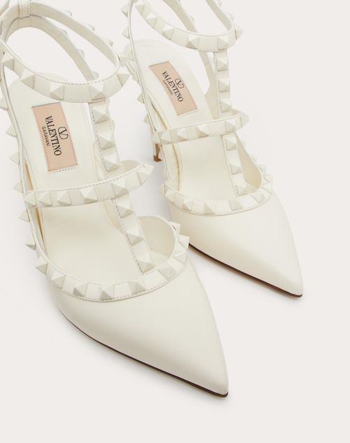 White valentino 2025 rockstud shoes