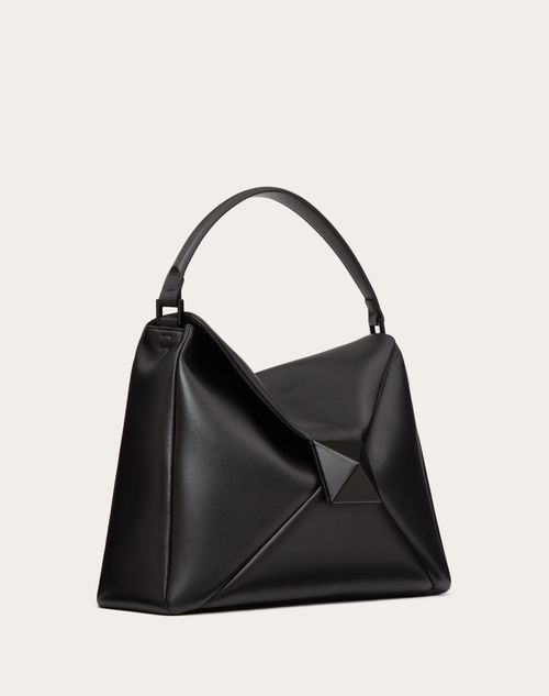 Valentino Garavani - One Stud Nappa Leather Maxi Hobo Bag - Black - Woman - Shoulder Bags