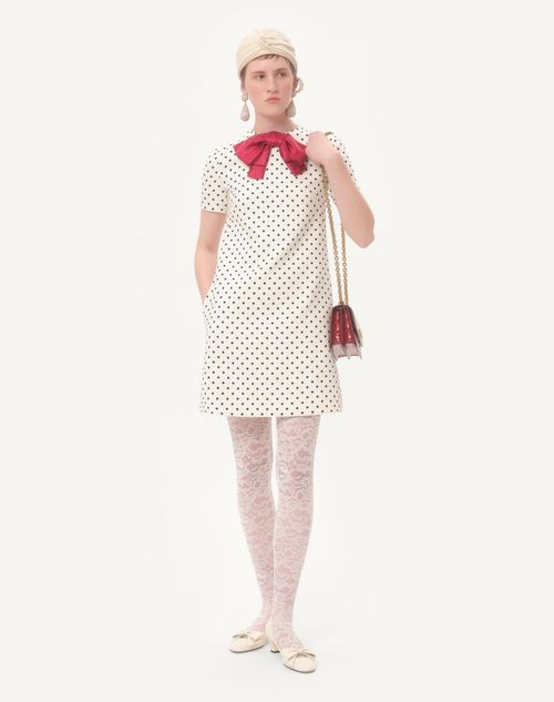 Valentino - Supergran Short Dress In Plusdepois Print - Birch/black - Woman - Dresses