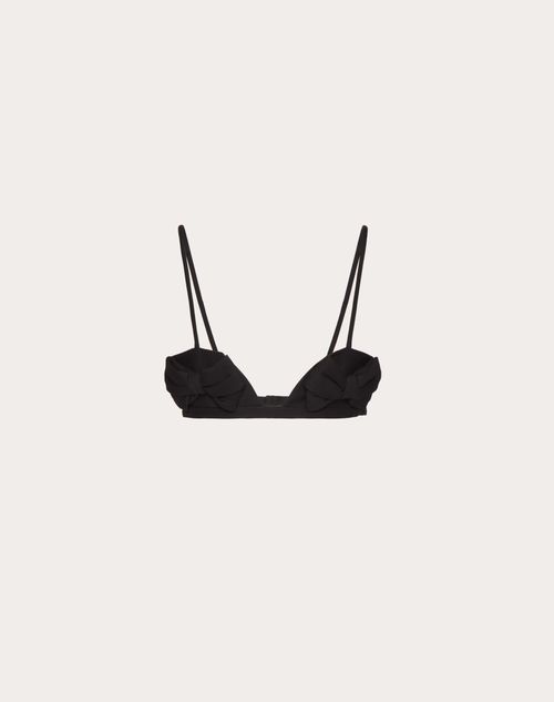 Crepe Couture Bralette for Woman in Black