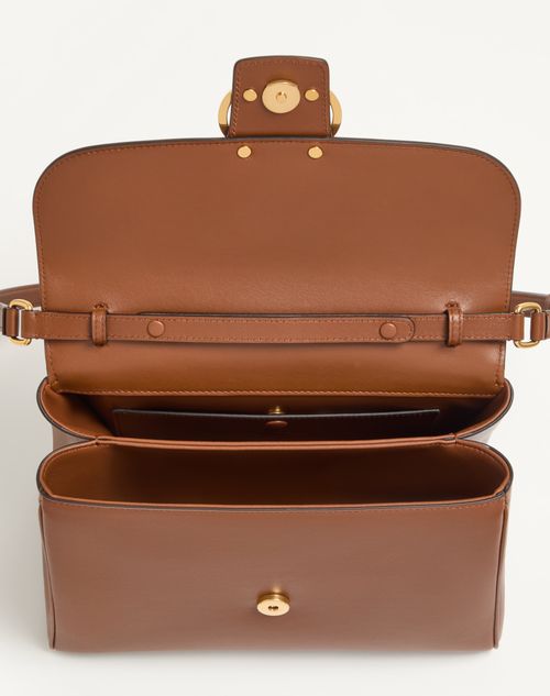 Valentino Garavani - Valentino Garavani 9to5 Smooth Calfskin Handbag - Tobacco - Woman - Top Handle Bags