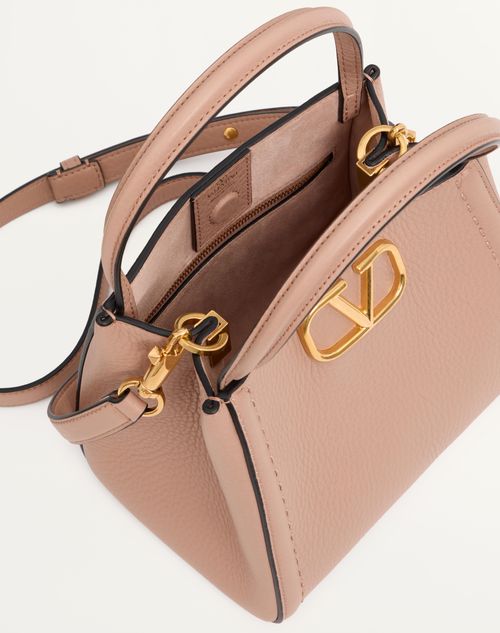 Valentino Garavani Alltime Small Handbag In Grainy Calfskin Valentino Garavani Alltime Small Handbag In Grainy Calfskin