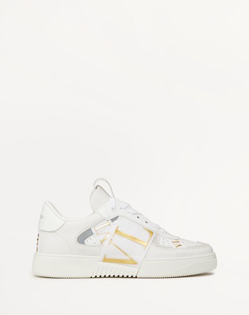 Valentino Garavani - Calfskin Vl7n Sneaker With Bands - White - Woman - Trainers