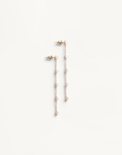 Valentino Garavani - Valentino Rockstud Metal Drop Earrings - Platinum - Woman - Jewelry