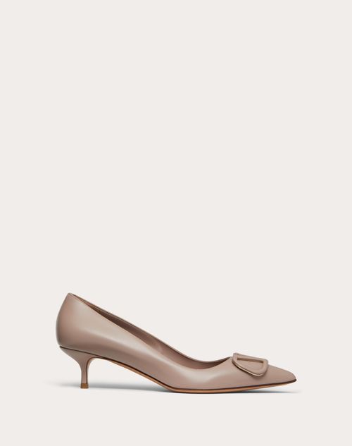 Valentino Garavani - Vlogo Signature Calfskin Pump 45mm / 1.8 In. - Poudre - Woman - Shoes