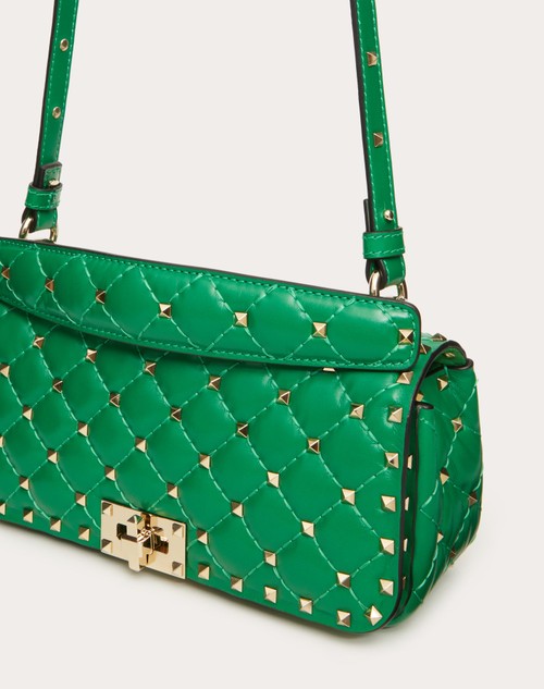 Valentino Garavani Rockstud leather cross body bag - W32 GREEN