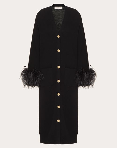 Valentino - Embroidered Wool Cardigan - Black - Woman - Woman Ready To Wear Sale