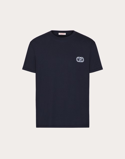 Valentino Navy Patch T-Shirt
