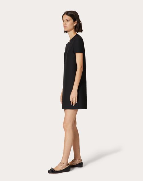 Valentino - Crepe Couture Short Dress - Black - Woman - Dresses