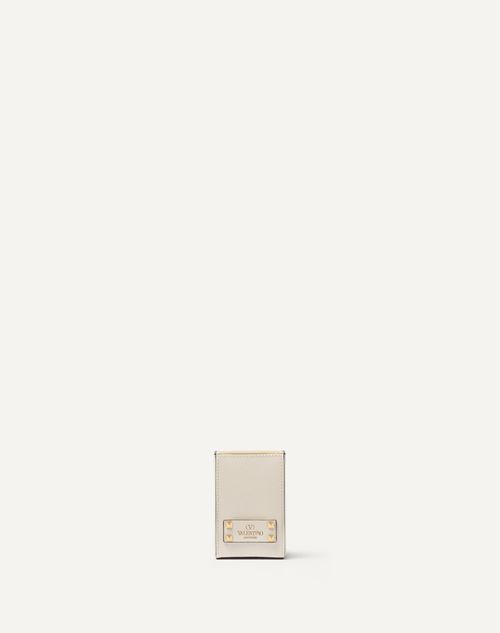 Valentino Garavani - Valentino Garavani Perfume Holder For 100 Ml Perfume In Calfskin With Metal Studs - Ivory - Woman - Anatomy Of Dreams
