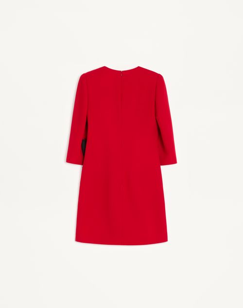 Valentino - Cady Couture Short Dress With Faille Bow - Paris/black - Woman - Dresses